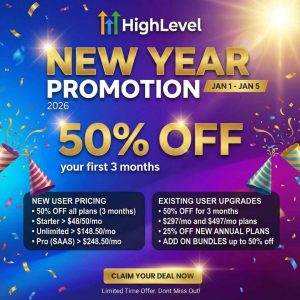 HighLevel New Year Promo 2026